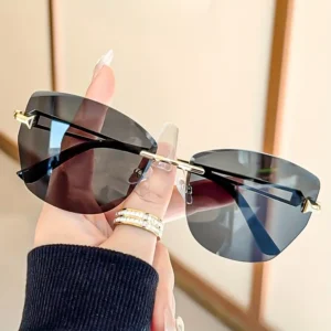 1 Pair of Frameless Fashion Glasses for Women